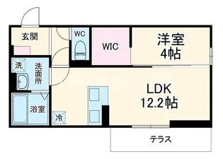 ルシール西岩田【2階】の間取り