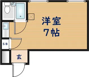 コーポ六本木【1階】の間取り