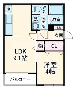 ヴィエント中小阪【3階】の間取り