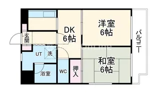 リバーライズ足代【5階】の間取り