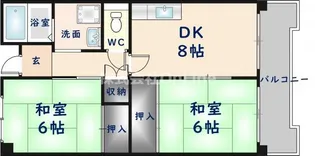 メゾンドール水野【4階】の間取り