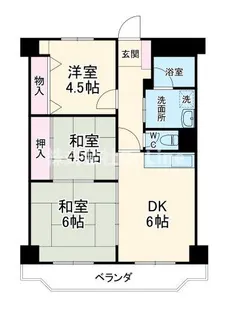 二条ビル【5階】の間取り