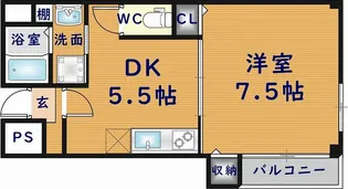 ターフィーズフラット小阪本町【2階】の間取り