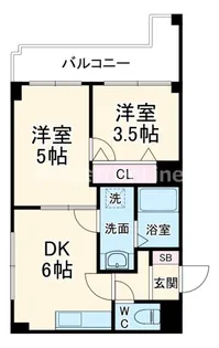 深江大発マンション【2階】の間取り