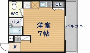 タイムハイツ布施【4階】の間取り