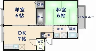 サンビレッジなかもり【1階】の間取り