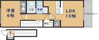 1LDKの間取り画像