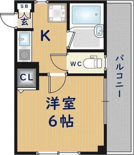 セカンドアベニールハイツ【3階】の間取り