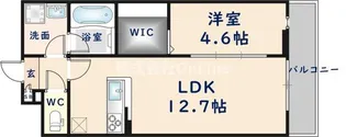 ドミソレイユⅡ【1階】の間取り