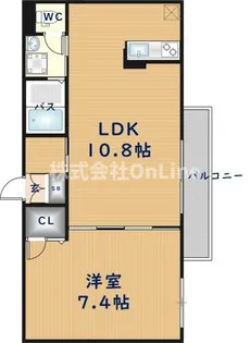 ドゥ・リュエルB棟【2階】の間取り