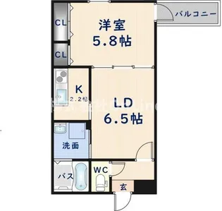 フジパレス河内花園Ⅱ番館【3階】の間取り