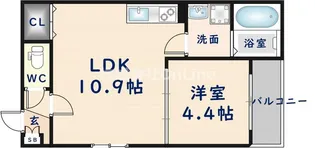 badge tomoi Nord Ⅲ【1階】の間取り