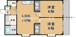 パレスコート【3階】の間取り
