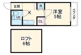 グランブール鳥居本【4階】の間取り