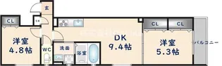 クリエオーレ菱江Ⅲ【2階】の間取り