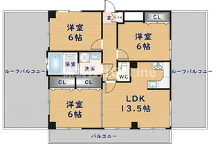 アンテノール【5階】の間取り