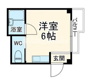 ハイツ菱屋【1階】の間取り