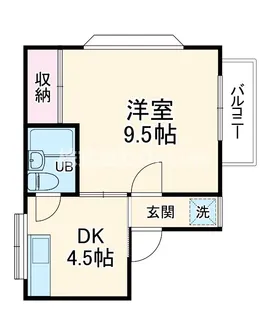 ハイツ松風【2階】の間取り