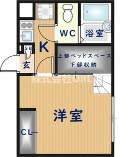 ワイズアパートメント八尾【1階】の間取り