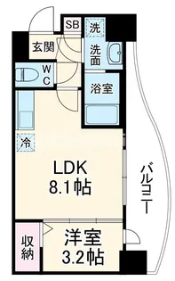 Luxe布施北Ⅲ【2階】の間取り