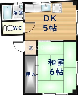 坂下マンション【3階】の間取り