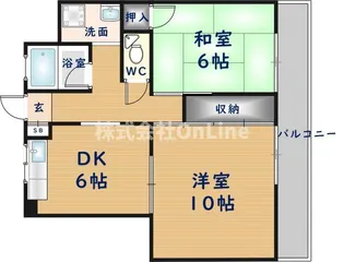山本マンション【3階】の間取り