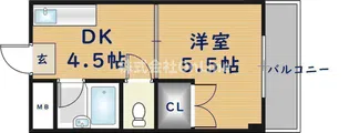 エルドムス陽光一番館【3階】の間取り