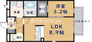 グレイス奥林B【1階】の間取り