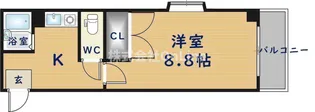 コンフォート布施【6階】の間取り