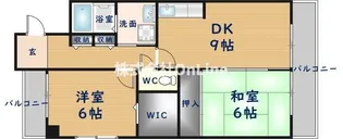 グランディール青山【3階】の間取り