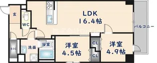 プレサンスNEO新深江リュミエル【9階】の間取り
