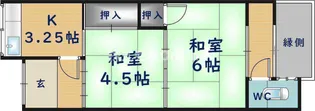 大阪府八尾市宮町3丁目【一戸建】の間取り