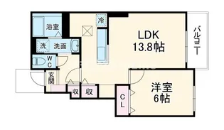 コッティI【1階】の間取り