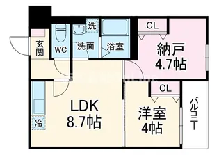 CASA花園【2階】の間取り
