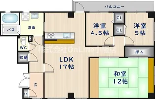 プチシャトー栄町【3階】の間取り