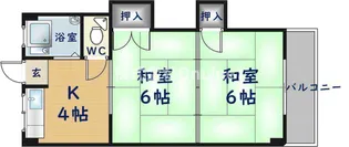 西山本コーポラス1号【3階】の間取り