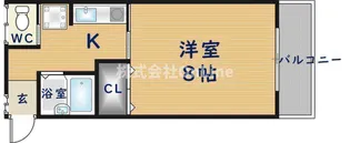 長田中4丁目共同住宅【2階】の間取り