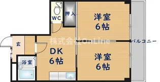 ニッコープラザ平野【3階】の間取り