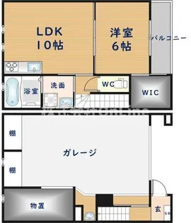 Tom’s garage【D号室】の間取り