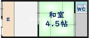 大阪府八尾市幸町6丁目【テラスハウス】の間取り