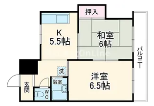 サンライフ若江本町【4階】の間取り