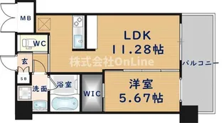 プレジオ森河内ASIAN【15階】の間取り