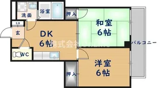 シティハイツ本町【1階】の間取り