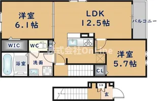 ヴェルデ ブリッサⅢ【2階】の間取り