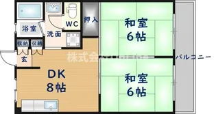 沼卯ハイツ【2階】の間取り