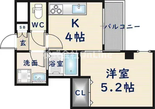 ラガーパレス花園【3階】の間取り