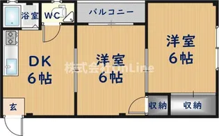 ハピネス加美【4階】の間取り