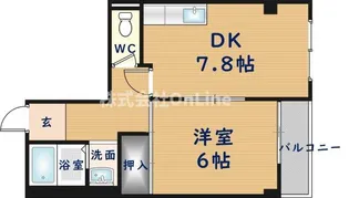 フローラルハイツ大興【2階】の間取り