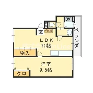 伊藤マンション【2階】の間取り
