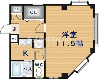 ハイツレインボーK【3階】の間取り